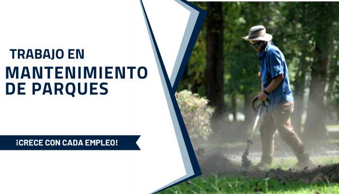 Trabajo en mantenimiento de parques